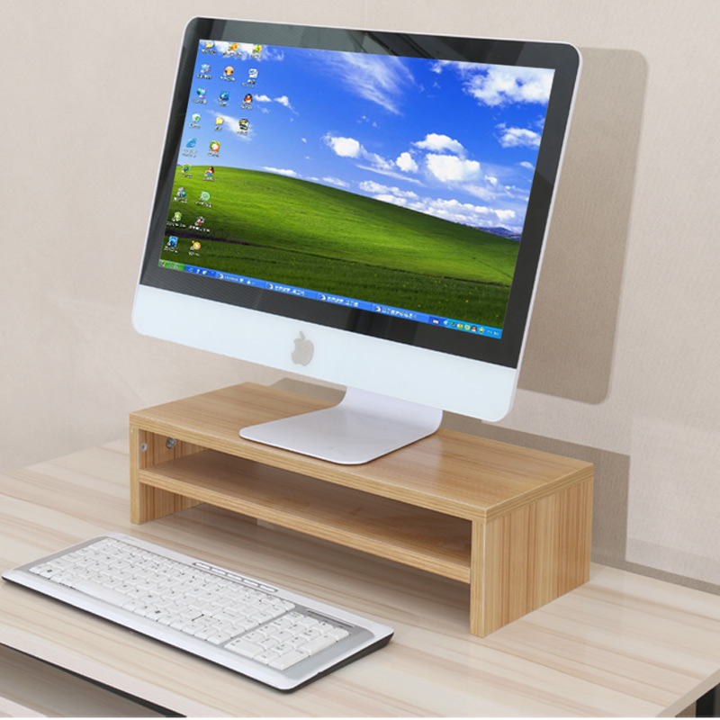 简约现代护颈电脑显示器增高托架底座桌上键盘收纳置物架特价包邮