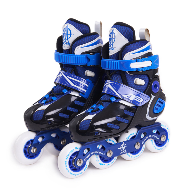 a3轮滑鞋溜冰鞋儿童全套装男女小孩直排轮滑旱冰鞋儿童可调节大小