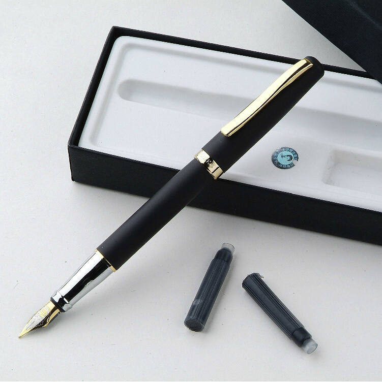 钢笔练字公爵209磨砂黑学生用钢笔办公书写墨水笔礼品铱金笔