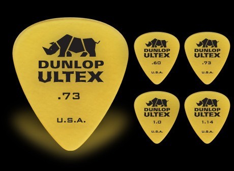 Dunlop 邓禄普 Ultex 犀牛 标准金版 吉他拨片 0.6-1.14 年底促销