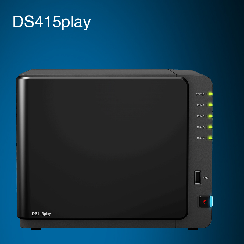 正品 synology群晖DS415play NAS服务器 网络存储器nas云存储器
