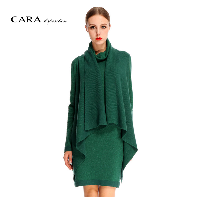 CARA喀啦正品女装冬装新款高端舒适两件套针织连衣裙K24PKO0024