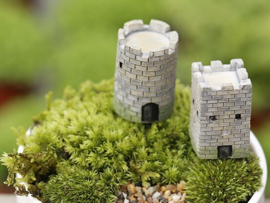迷你城堡 苔藓微景观 多肉植物装饰摆件 丰台城堡装饰摆件 包邮