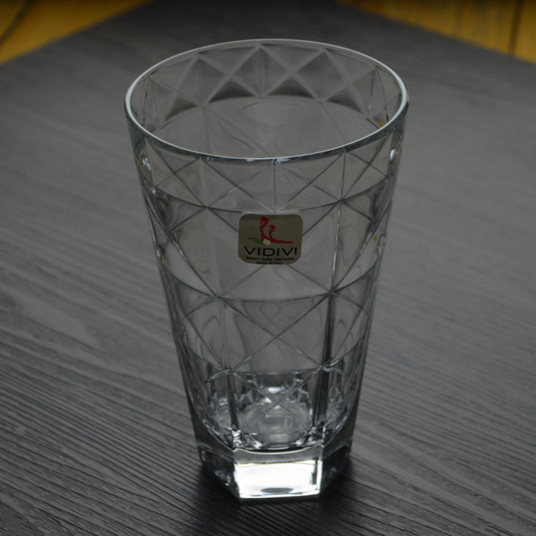 意大利VIDIVI进口高清玻璃杯 啤酒杯 创意水杯 果汁杯简约口杯