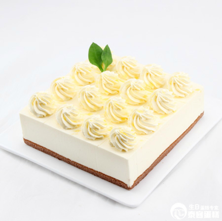 济南泰客蛋糕柠檬慕斯生日蛋糕预定同城配送创意蛋糕新鲜配送速递