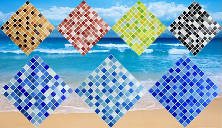 正品厂家玻璃水晶马赛克 卫生间 拼图 鱼池装修瓷砖地中海