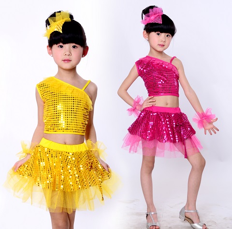 六一儿童学生舞蹈服幼儿园拉丁舞芭蕾裙女童表演服装舞台演出服夏