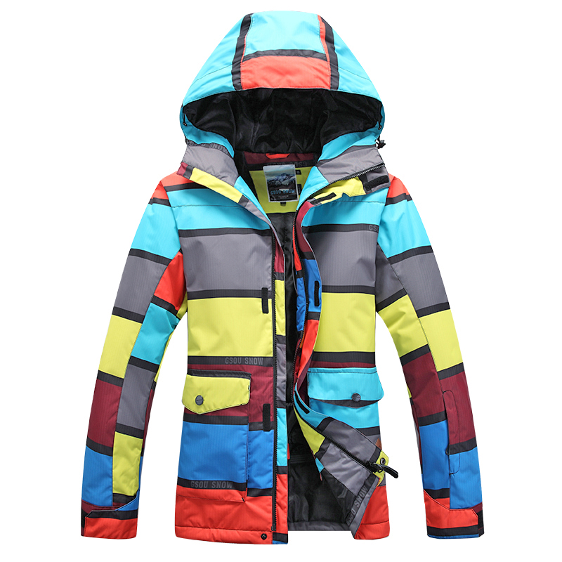 gsou snow滑雪服男士单板防水加棉防寒保暖冬季新款大码滑雪衣