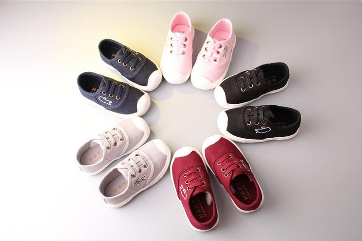 LULU童鞋2016年春季新款儿童低帮帆布鞋男童女童休闲单鞋懒人鞋子