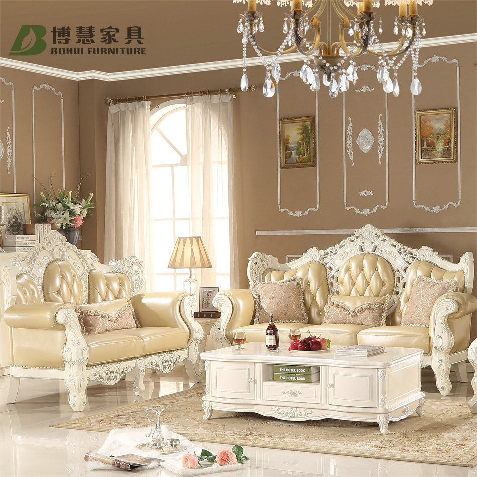 欧式沙发 奢华进口真皮沙发 法式橡木雕花沙发组合 实木沙发