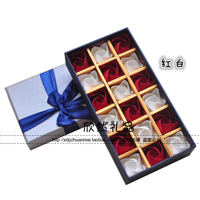 创意礼品18朵川崎玫瑰材料包情人节生日圣诞节礼物送闺蜜女友礼盒