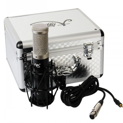 新款E-330大振膜免电源电容麦克风 主播唱歌喊麦录音自带防喷网