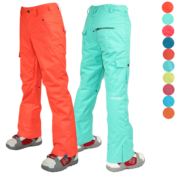 Gsou snow滑雪裤 女士滑雪裤防水保暖滑雪裤单板双板滑雪裤