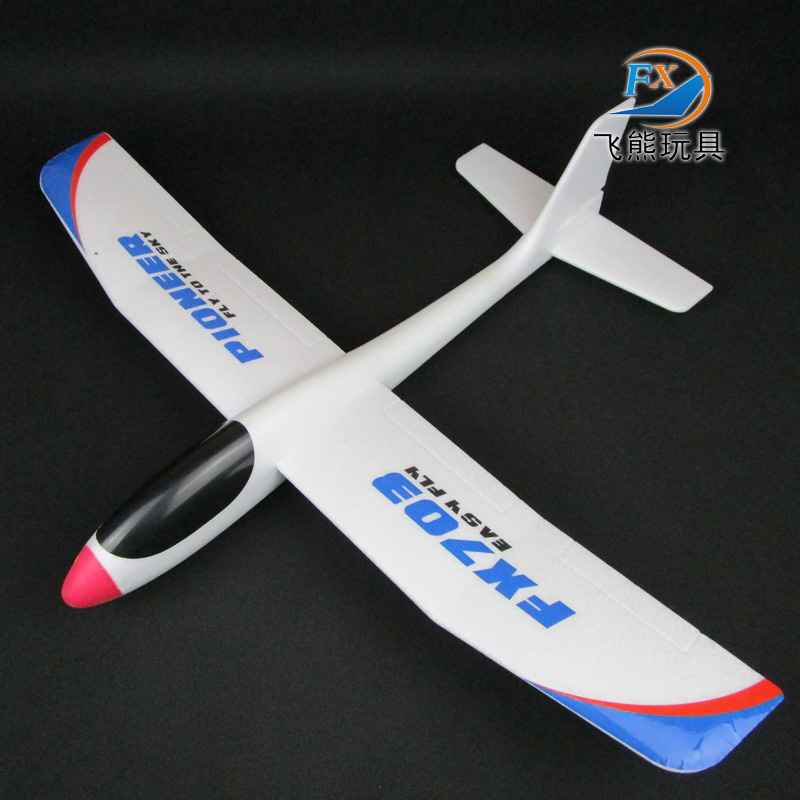 FX703安全耐摔王非遥控泡沫手抛飞机无人滑翔机模型儿童玩具