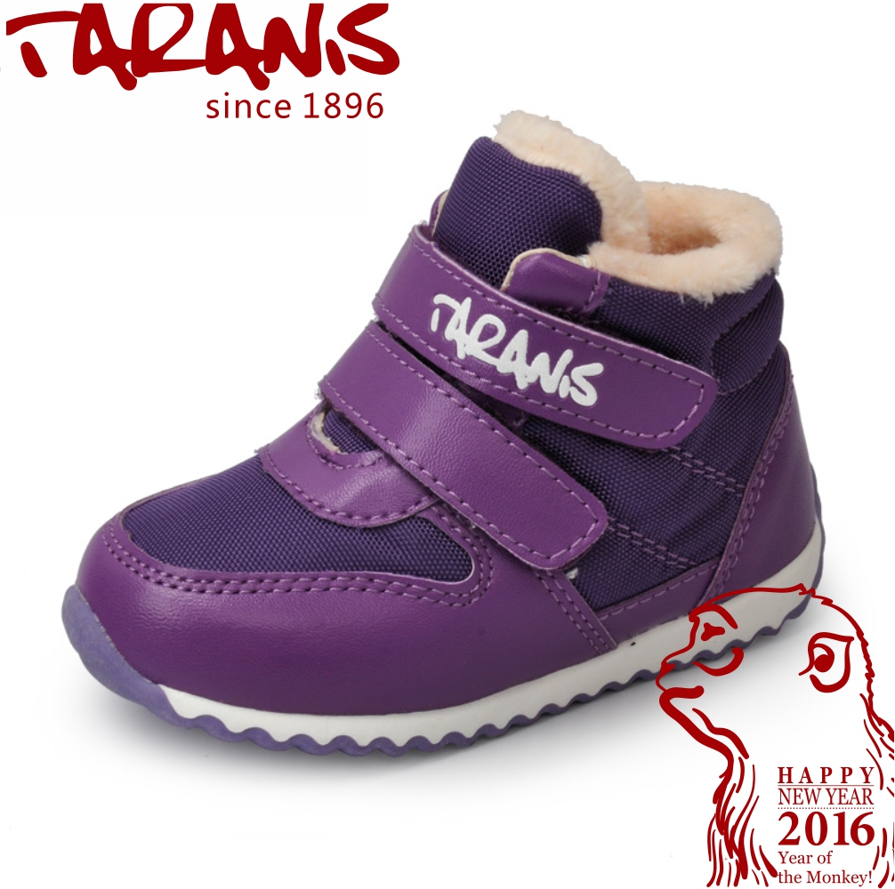 泰兰尼斯冬季新款 儿童棉鞋 男童机能鞋 女童保暖运动鞋 加绒保暖