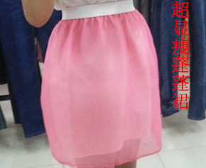 2014夏季新款韩版大码女百搭欧根纱蓬蓬裙高腰显瘦半裙
