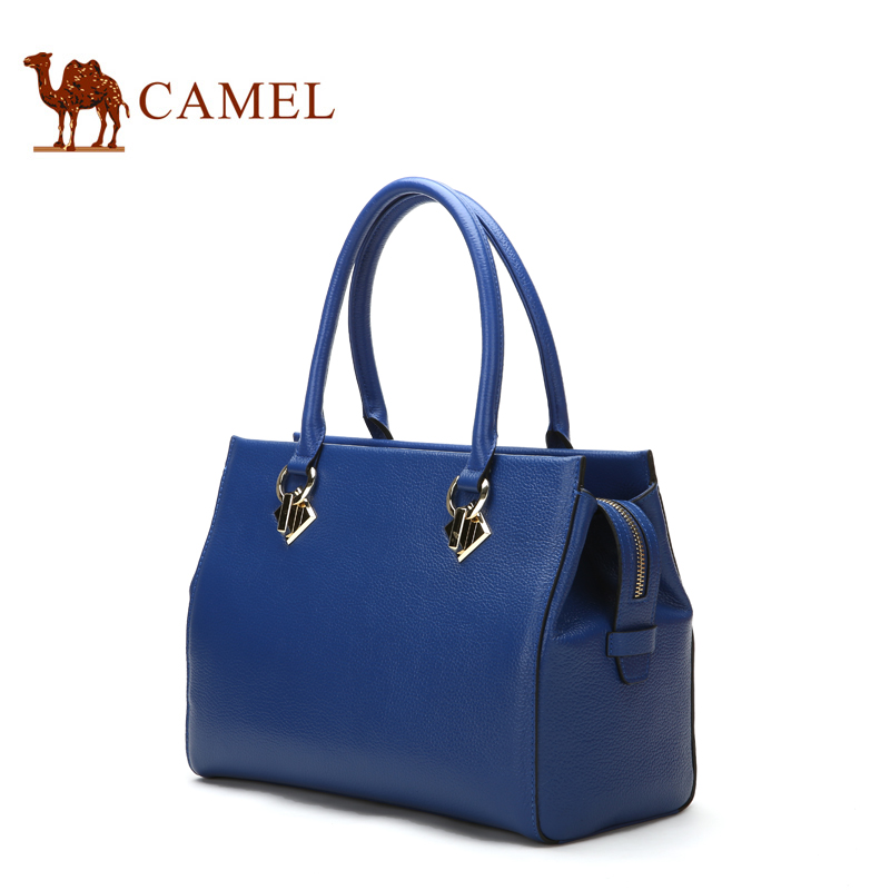 Camel/骆驼女士2015新款手提包头层牛皮 欧美潮流 皮女包休闲包