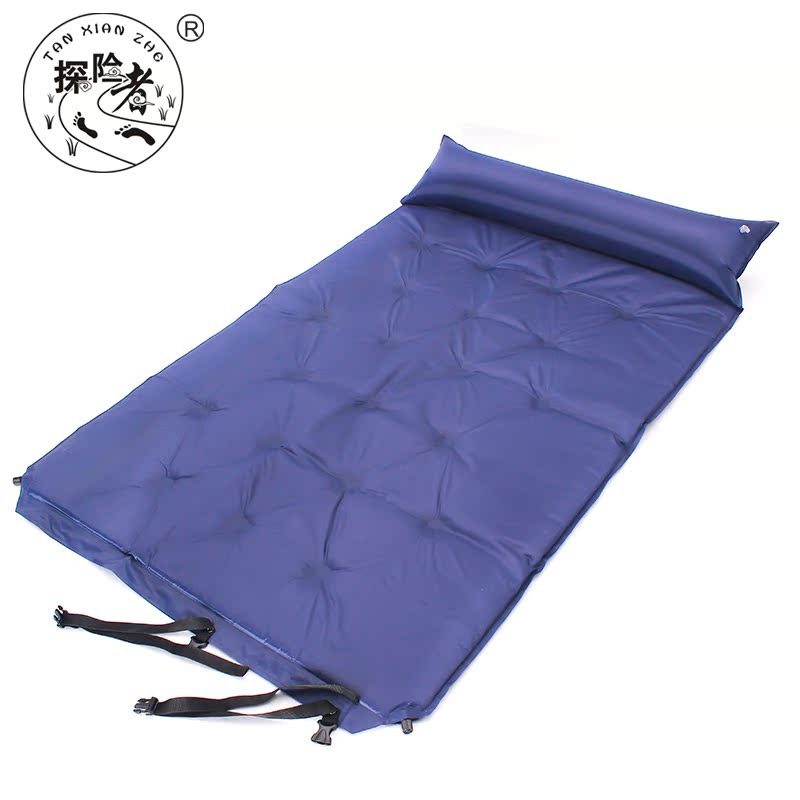 探险者双人气垫床自动充气垫加厚防潮垫野餐露营户外帐篷睡垫包邮