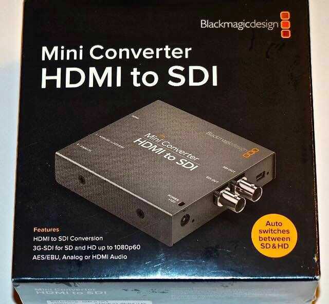 美国blackmagic 强氧 HDMI转sdi 广播级视频转换器 converter