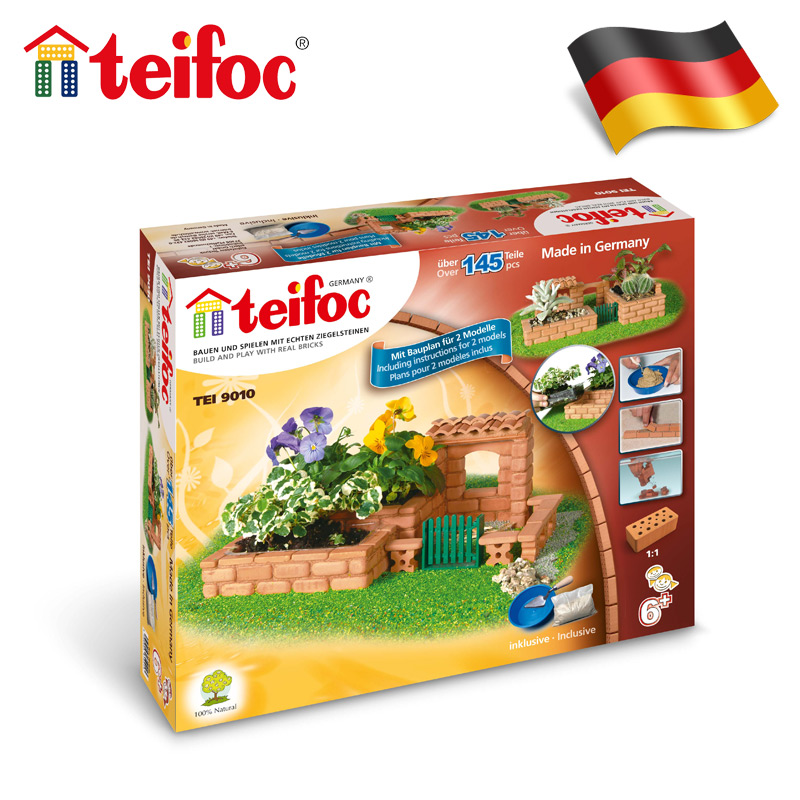 teifoc德国原装进口真砖实瓦 diy小房屋 建筑拼装 模型 玩具 礼品