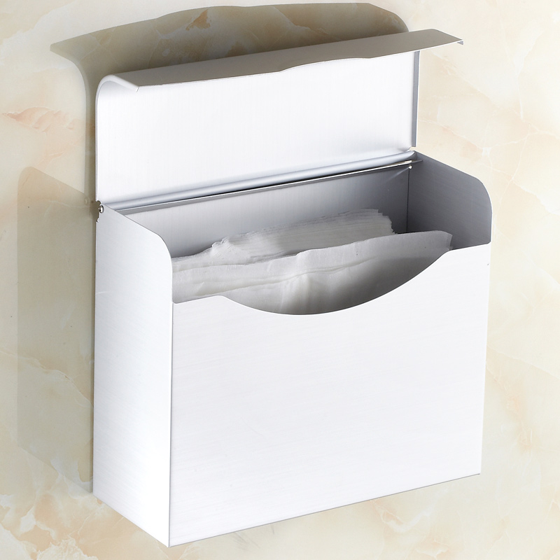 太空铝厕纸盒 酒店纸巾盒 手纸架纸巾架草纸架 加宽加大防水防潮