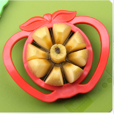 切水果刀去核水果切片器 不锈钢苹果刀切果器 家居大号切苹果