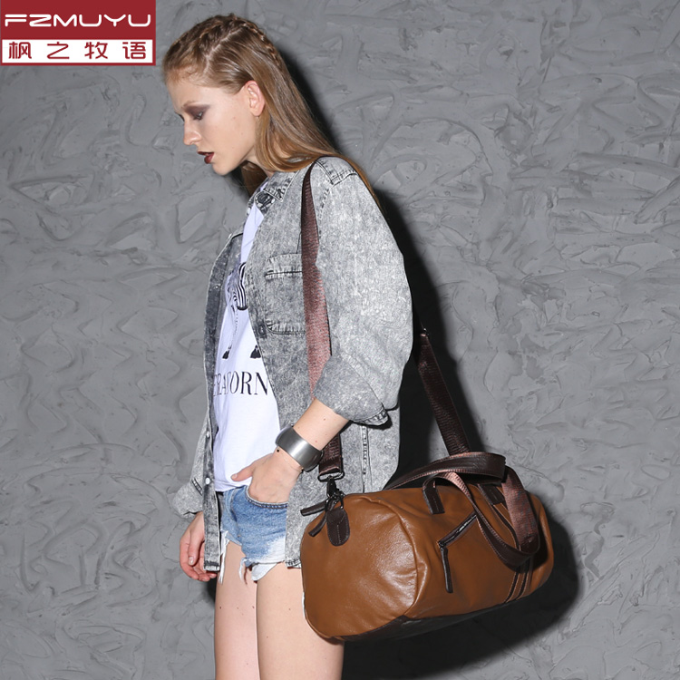 女士单肩包斜挎包大容量旅行包韩版潮流休闲包时尚百搭PU包手提包