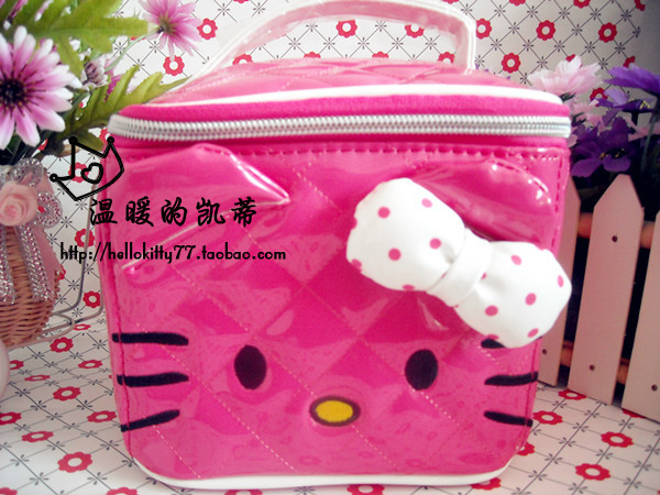 出口hello kitty可爱立体便携专业彩妆化妆箱韩国韩版化妆包