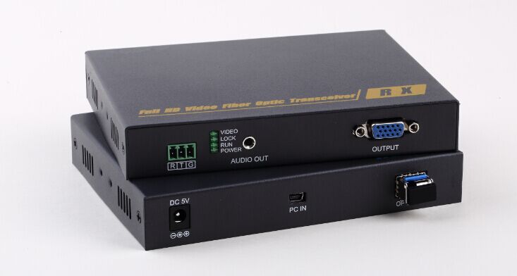工业级 VGA光端机 USB键鼠功能 VGA 单模LC光纤延长器 无损无压缩