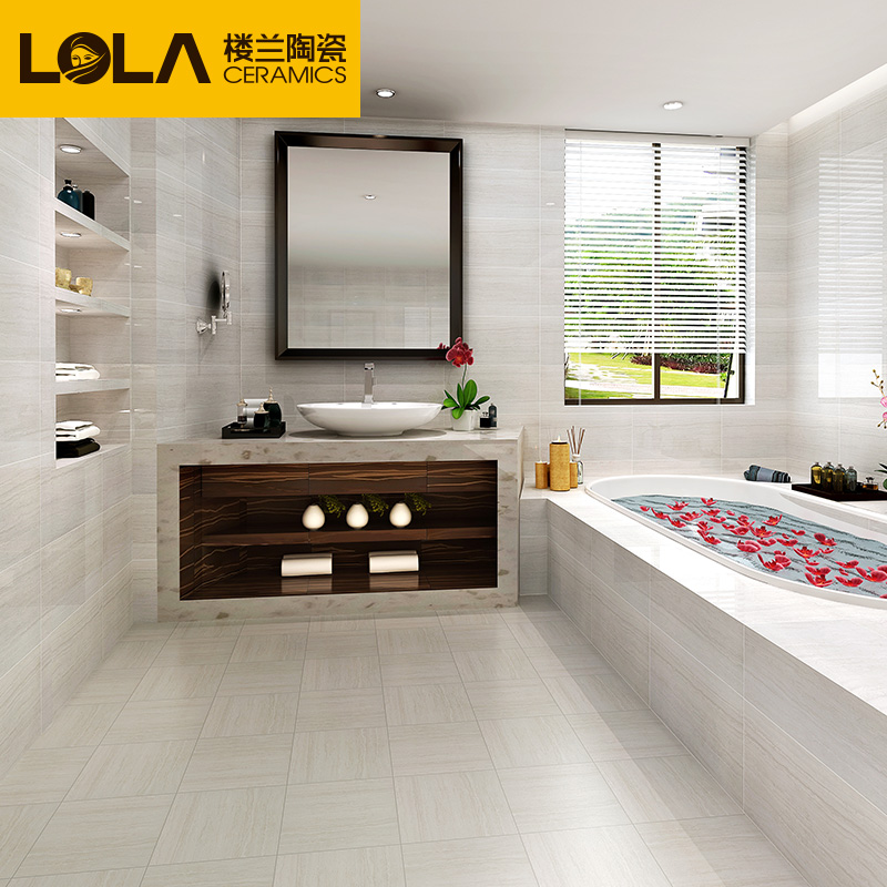 楼兰瓷砖 厨房卫生间瓷砖 厨卫防滑地砖300x300浴室瓷砖釉面砖