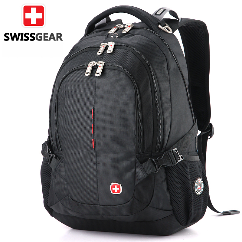 瑞士军刀双肩包男女士15寸大容量休闲商务电脑旅行背包中学生书包