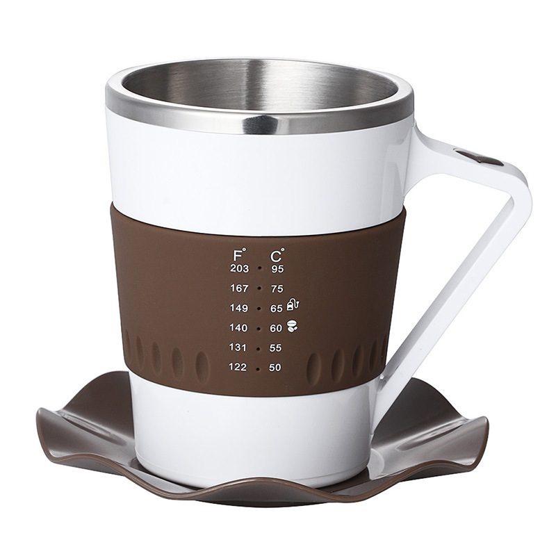 2015新款时尚个性不锈钢智能咖啡杯奶茶杯水杯生日礼物随手杯包邮
