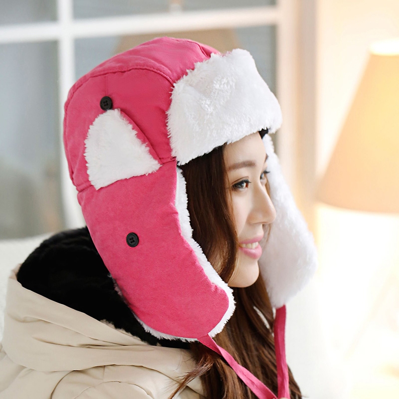 冬季男士帽子 冬天韩版时尚潮女士雷锋帽 冬款户外加厚保暖滑雪帽