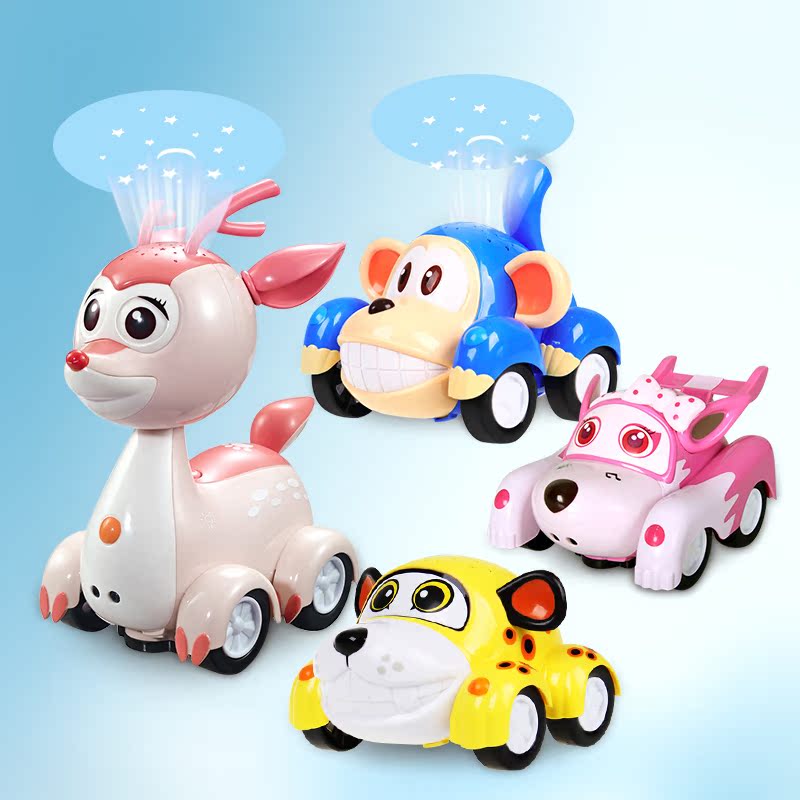 【天天特价】布隆家族玩具车 益智故事机助眠宠物 灯光音乐投影机