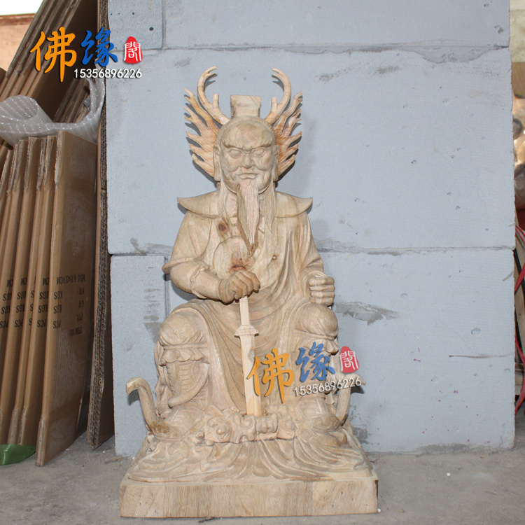 50厘米木雕龙王爷东海龙王四海龙王香樟木雕刻佛像神像