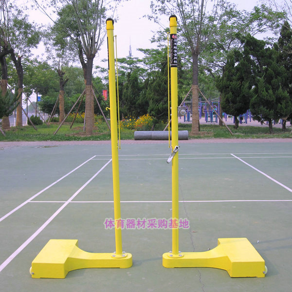 比赛用/移动式羽毛球柱羽毛球网架/网柱全铸铁标准羽毛球架/送网