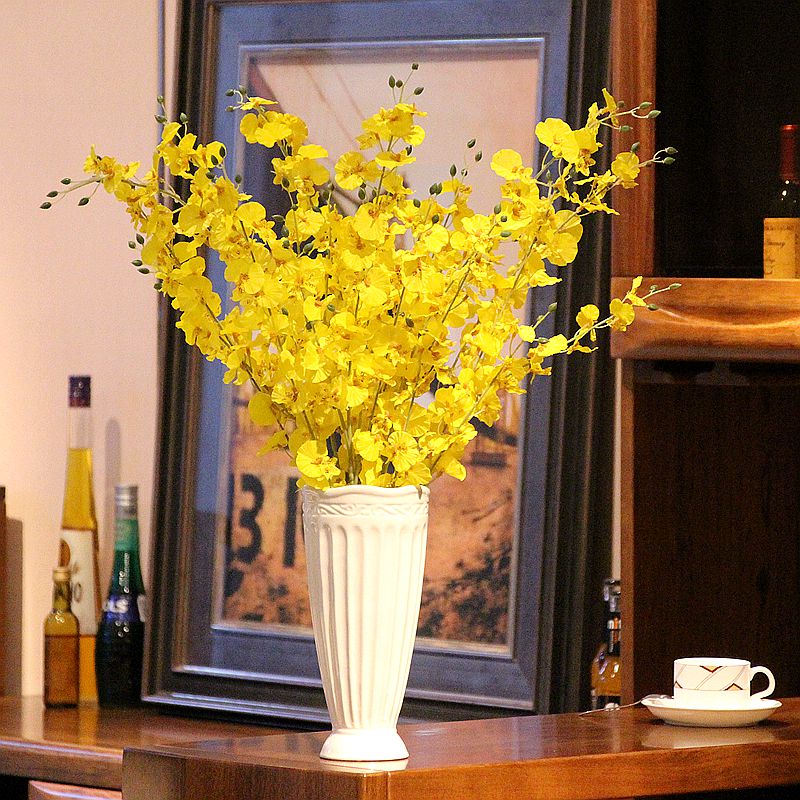 现代简约摆件家居装饰品创意时尚落地客厅陶瓷干花花器花瓶花艺