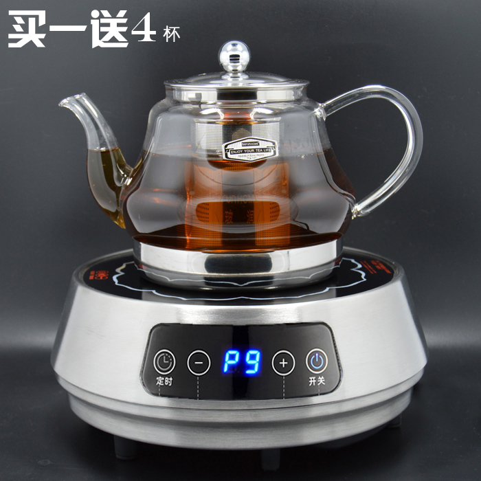 玻璃煮茶壶耐高温玻璃茶壶煮茶器烧水壶电水壶过滤煮黑茶养生壶