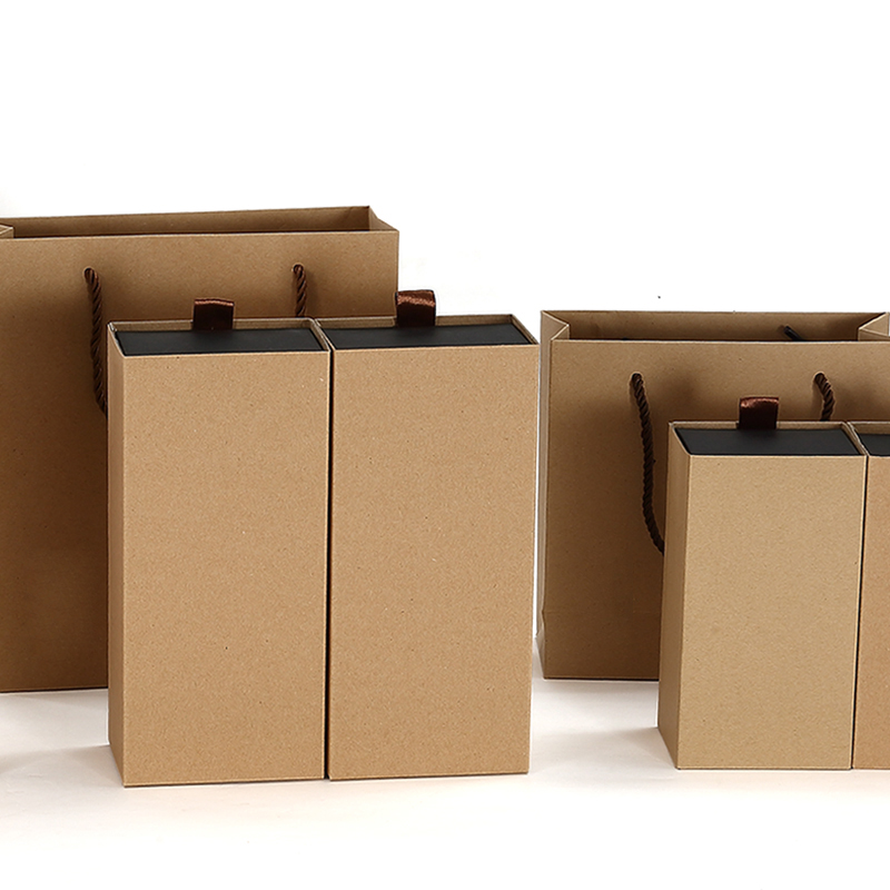 简约现代茶叶包装盒纸质茶叶罐手提袋通用礼盒包装