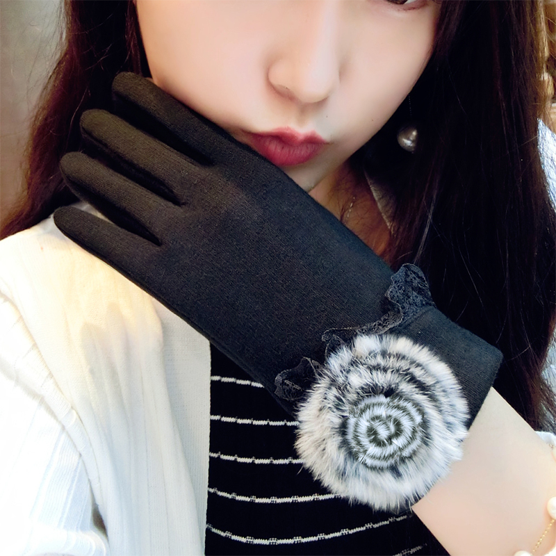 【天天特价】冬天手套女保暖学生棉手套女冬加厚冬季手套韩版可爱