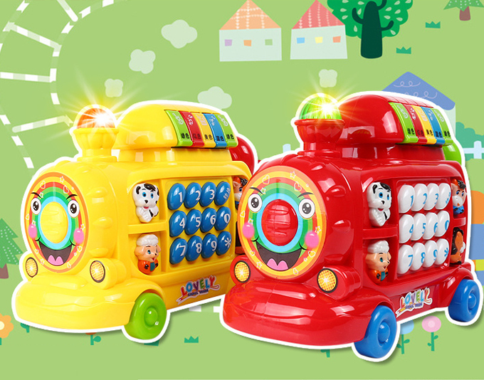 宝宝音乐火车电话 幼儿早教益智婴儿玩具手机0-1岁6-12月 1-2-3岁