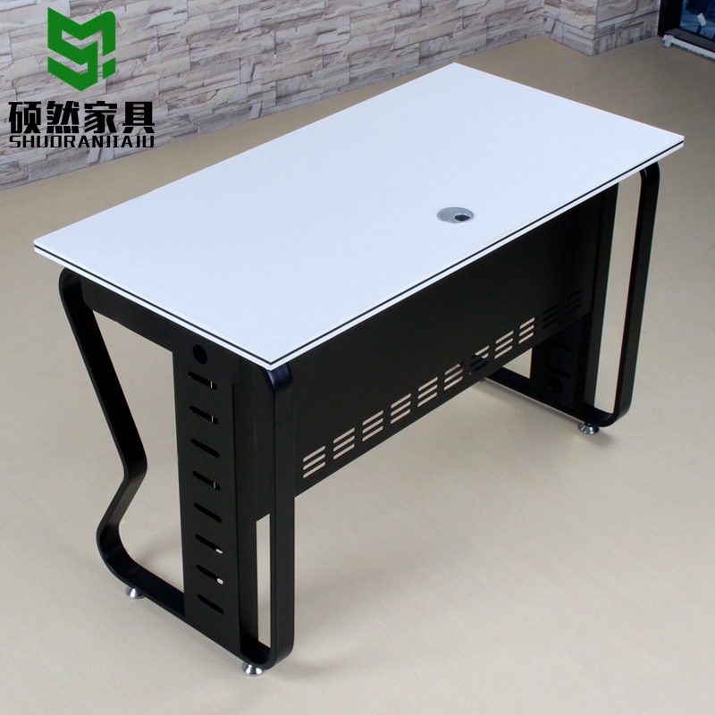 广州办公家具 钢架单人位电脑桌简约现代职员桌 员工桌工作位卡位