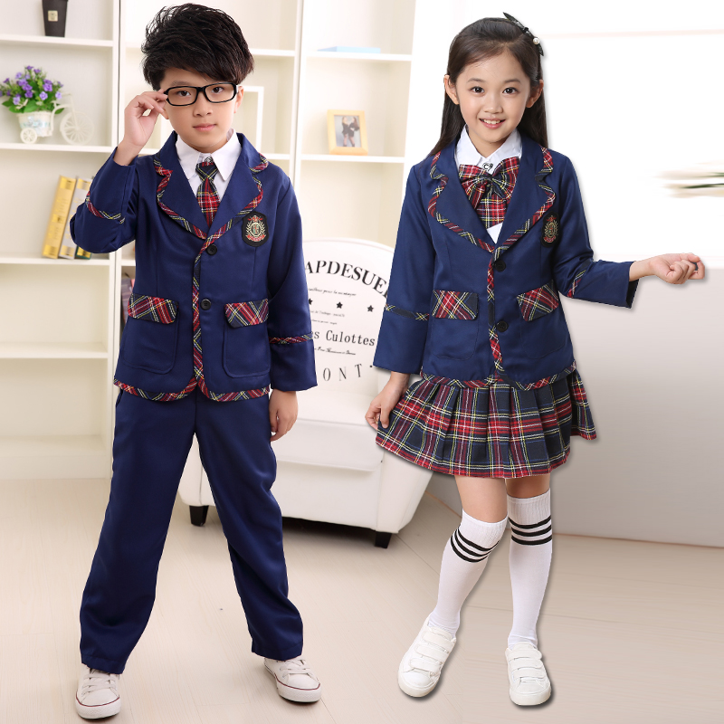 幼儿园秋冬儿童校服小学生韩版长袖校服套装韩国中学生英伦学院风