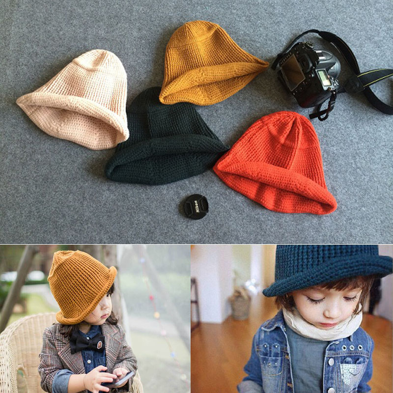 韩版儿童帽子秋冬款 宝宝帽子 冬天冬季保暖毛线帽女童男童2-6岁