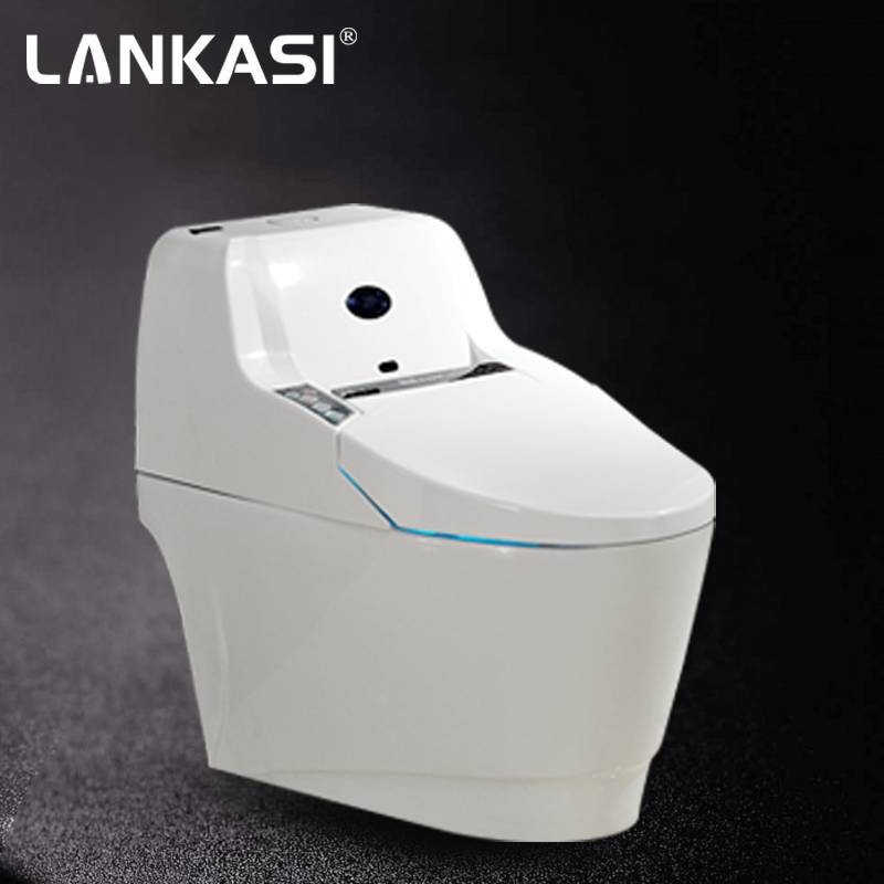 兰卡斯全自动智能一体式马桶 坐便器  进口噴头自动冲洗座便器