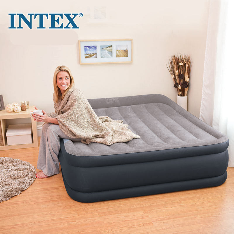 INTEX豪华单人床双层充气床垫双人充气垫床加厚加高充气床