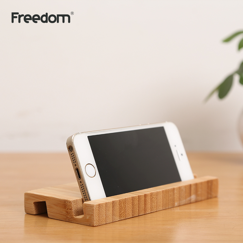 手机支架底座竹制 创意竹木苹果三星iphone6/5懒人床头木制木质
