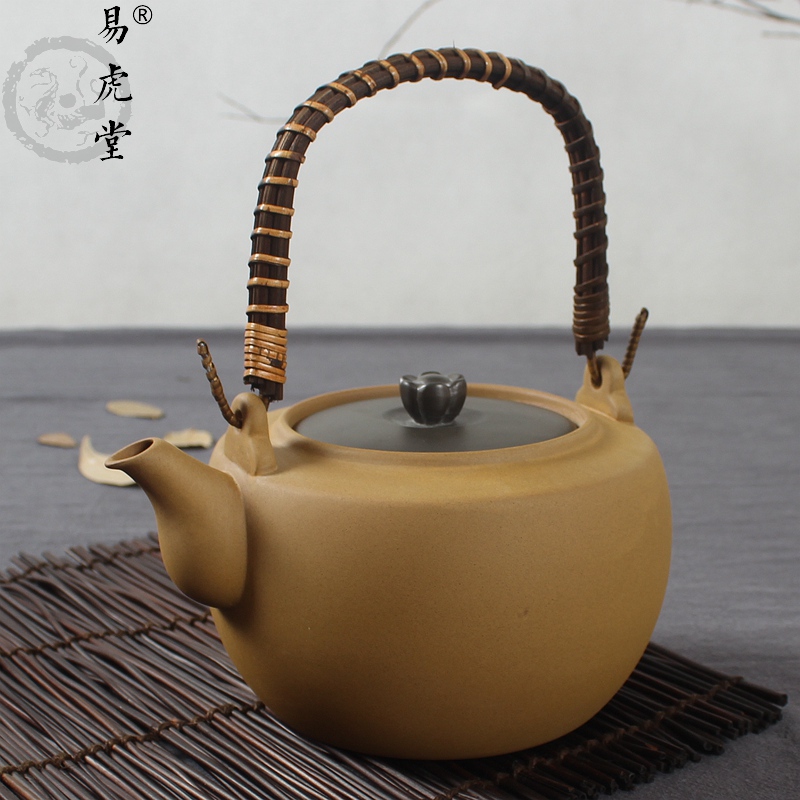 易虎堂 茶道养生茶壶陶瓷煮茶壶煮茶器泡茶 电陶炉专用烧水壶陶壶