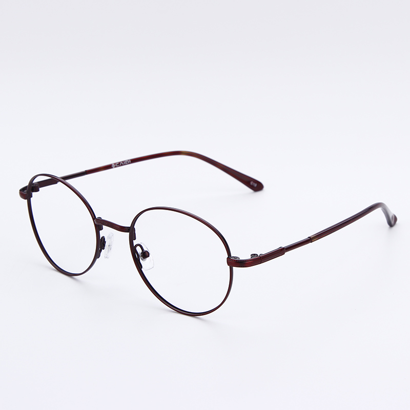 彩迪韩版复古男女款超轻全框金属文艺学院风圆镜架近视眼镜31616