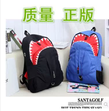 2015爆款双肩包女韩版中学生书包个性大号鲨鱼包旅行包男士背包潮